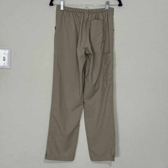WonderWink Scrub Pants W123 Women XSP Tan Petite Spread Cheer Drawstring Pockets - Picture 8 of 9